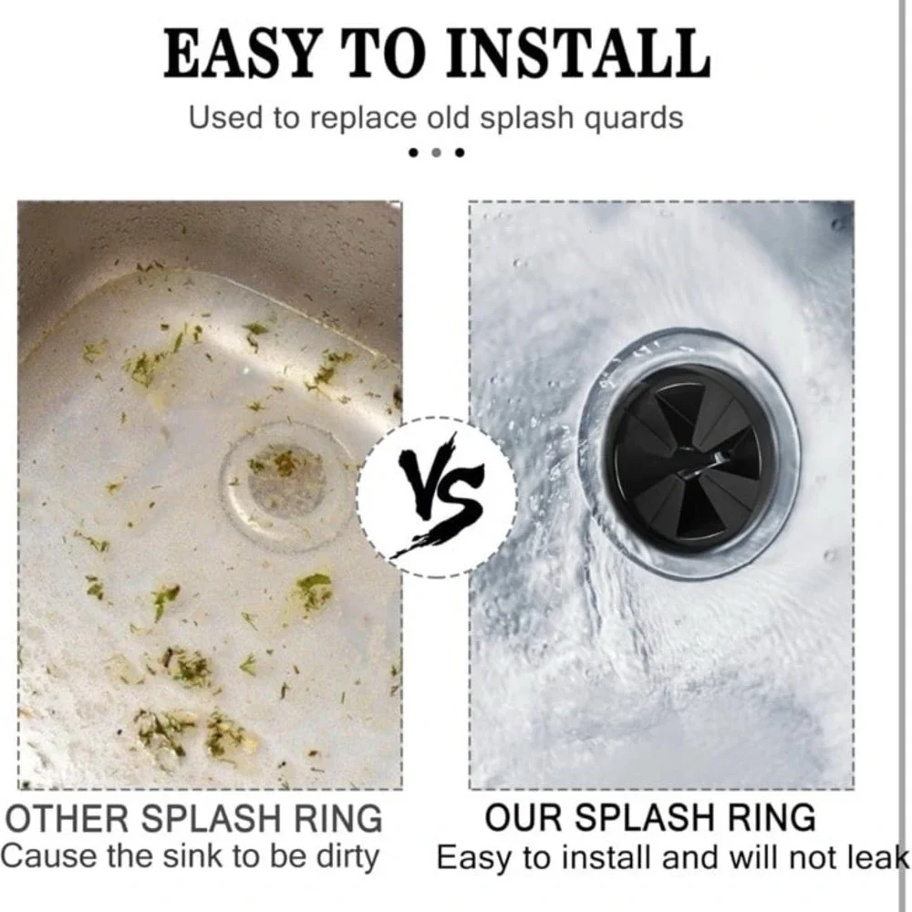 Garbage Disposal Splash Guards, 2-Pack Upgraded for InSinkErator Evolution Serie